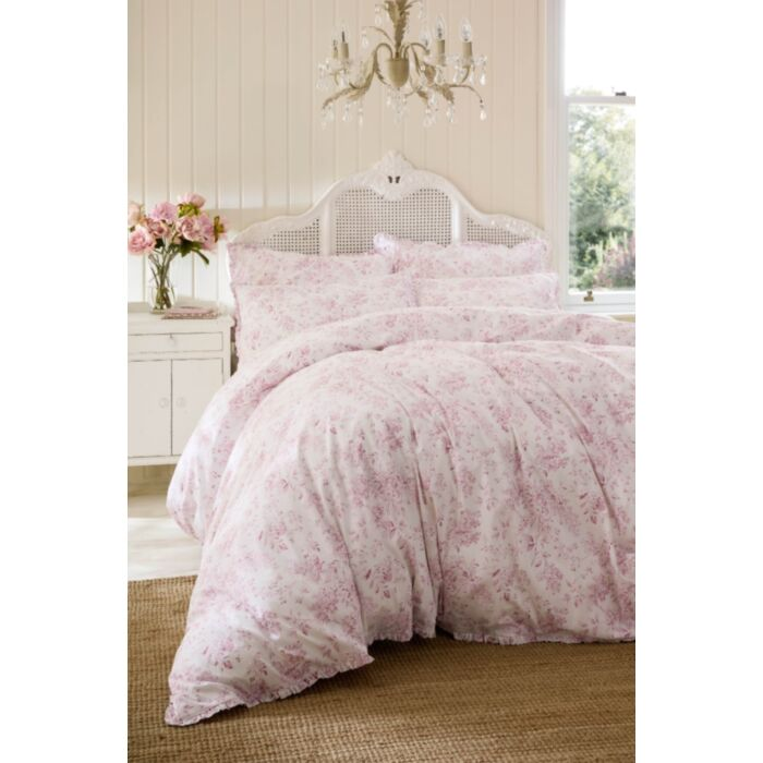  SHABBY CHIC by RACHEL ASHWELL Chelsea Dusky Rose Bedding