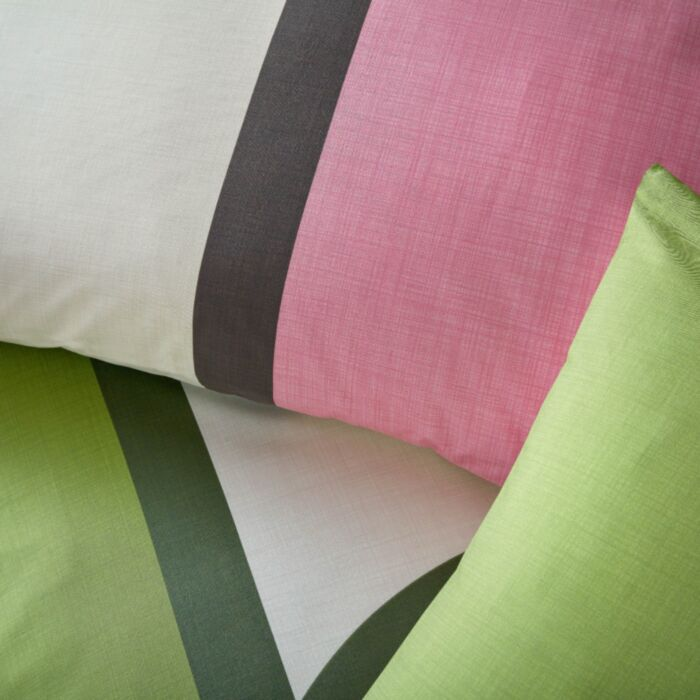 Abacus Block Multi Standard Pillowcase Pair 50cm x 75cm 